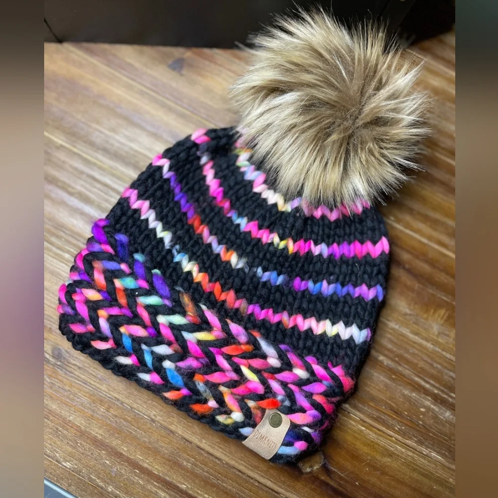 Malabrigo Merino Wool Hand Knit Hat By DimKnits